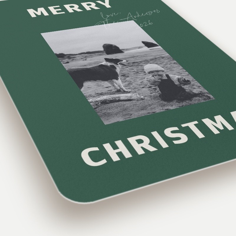 Bold Signature Holiday Card