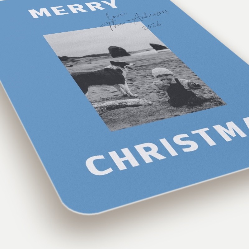 Bold Signature Holiday Card