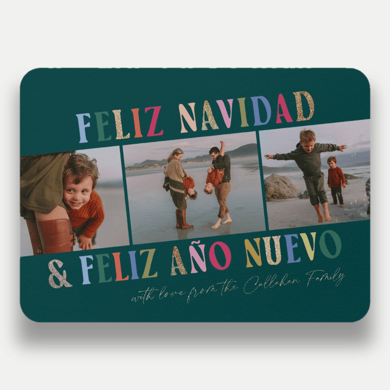 Whimsical Trio Holiday Card