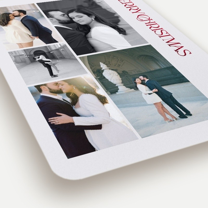 Vertical Swash Holiday Card