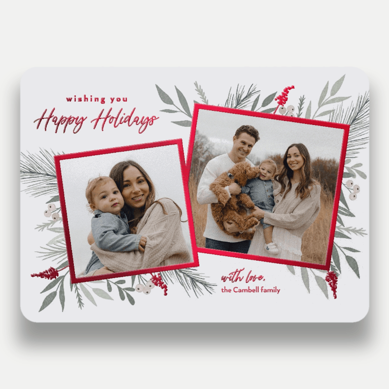 Elegant Botanicals Holiday Card