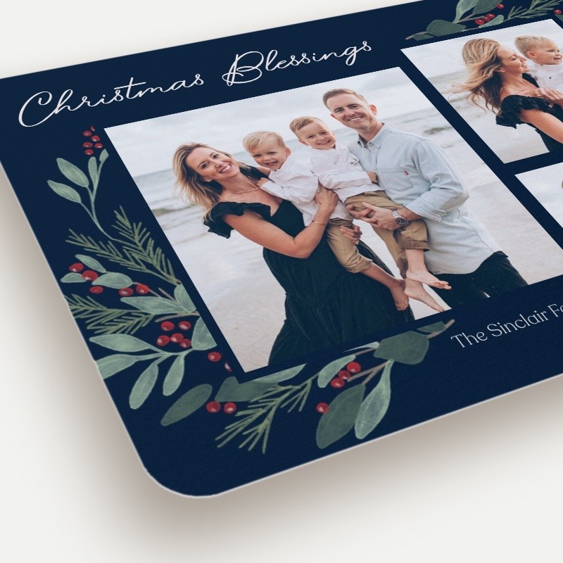 Berry Foliage Holiday Card