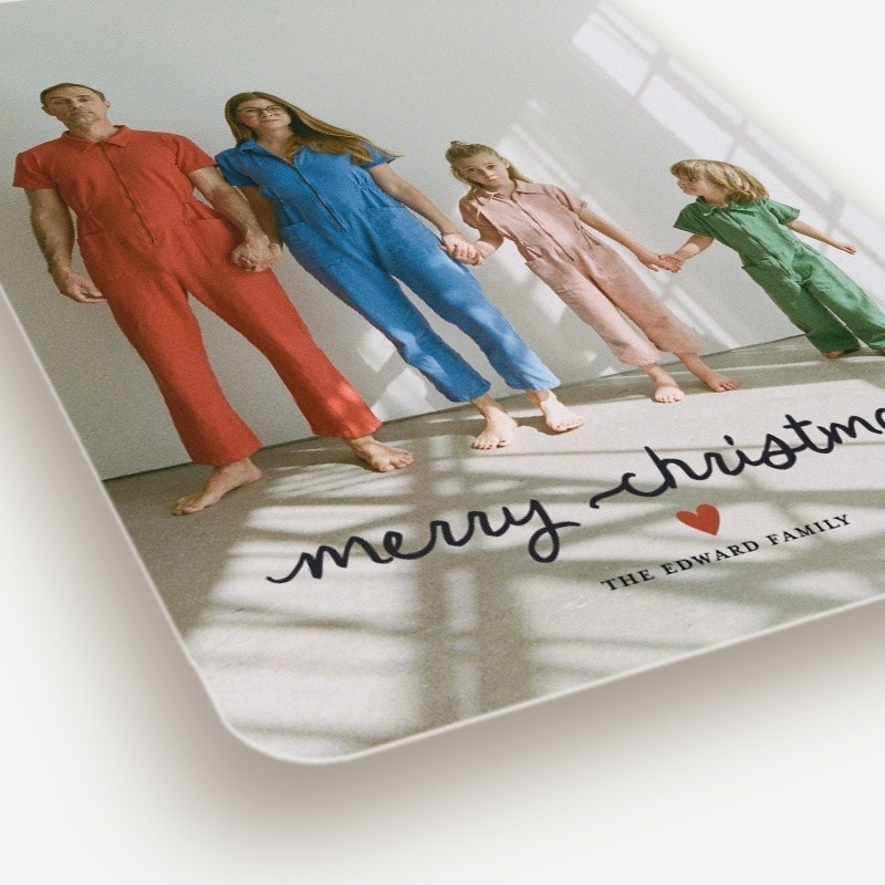 Minimalist Cursive Holiday Card
