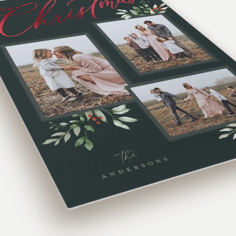 Script and Snapshots Holiday Card