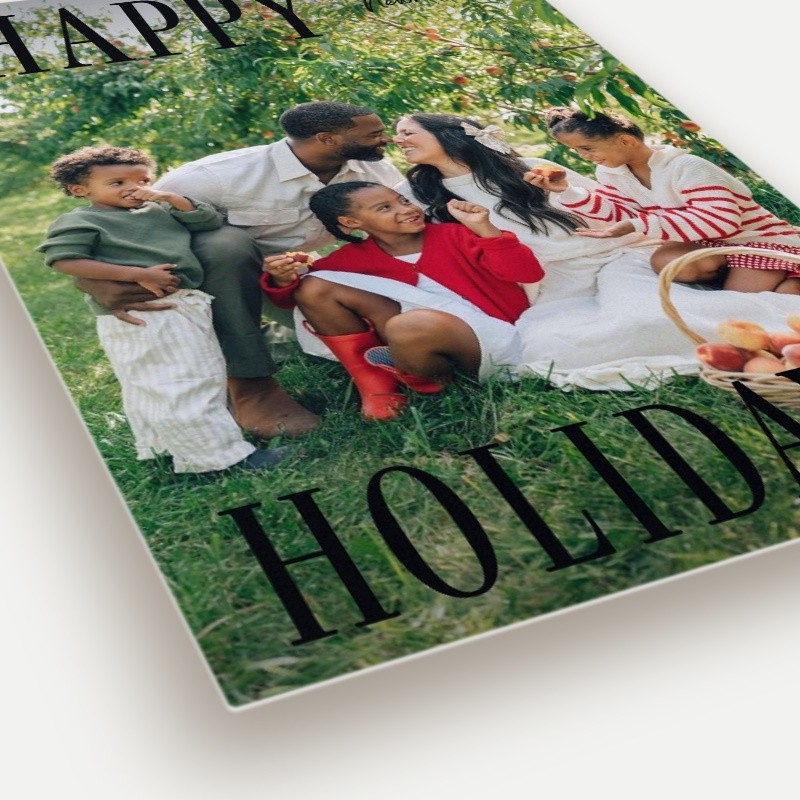 Split Serif Holiday Card
