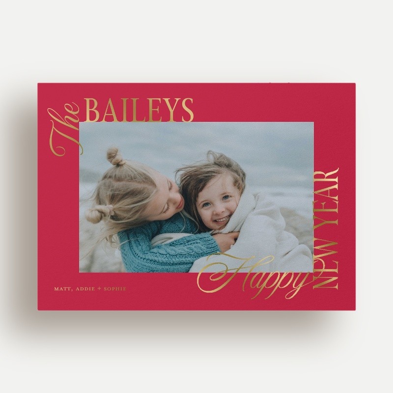 Bold Clipped Holiday Card