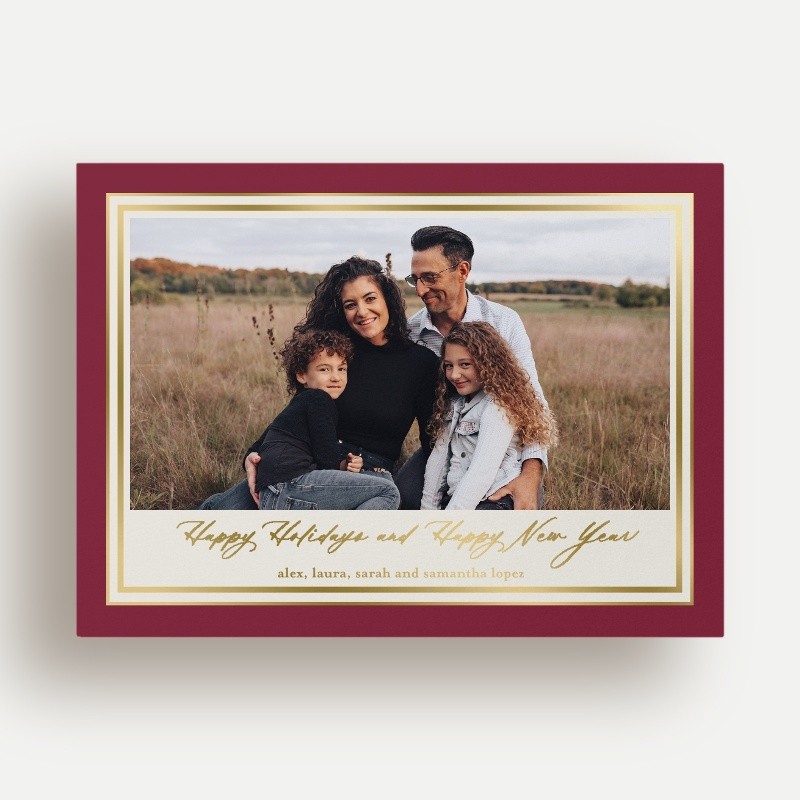 Classic Matted Holiday Card
