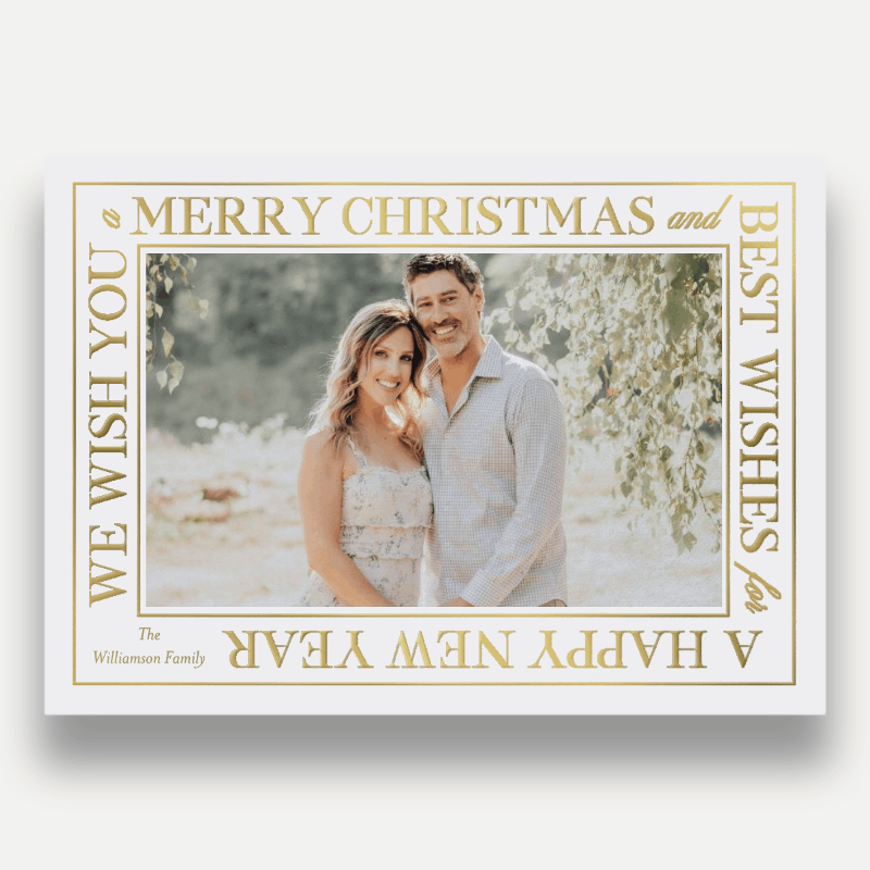 Wrapped Wishes Holiday Card