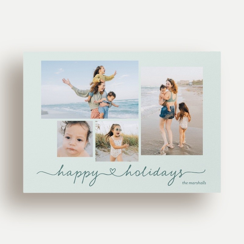 Flowing Script Holiday Card