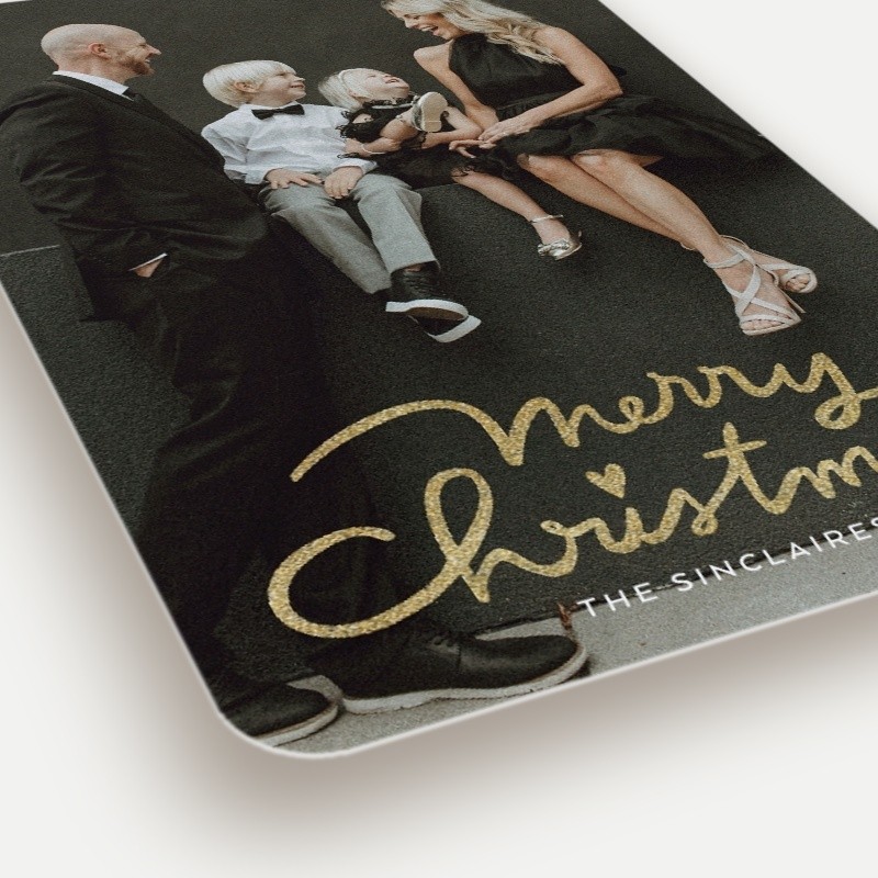 Merry Script Holiday Card