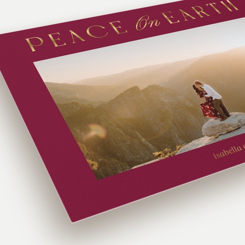 Luminous Peace Religious Christmas Card