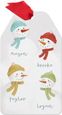 Family of Four Snowmen