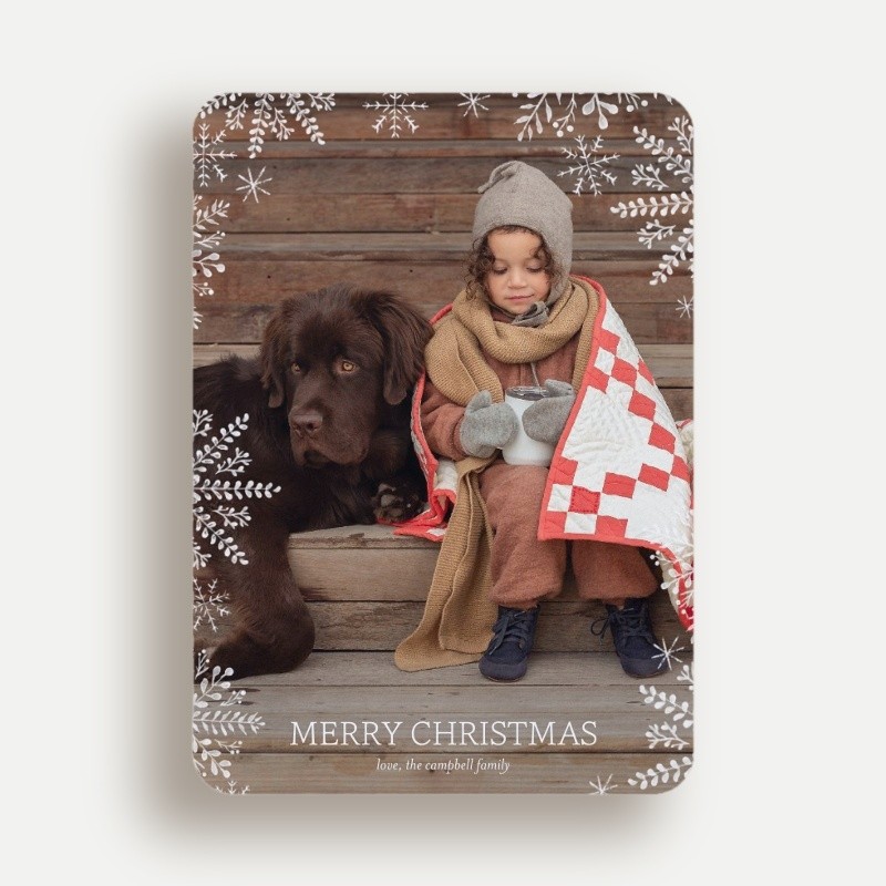 Snowflake Frame Holiday Card
