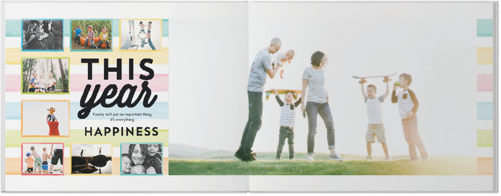 Watercolor Year in Review 8x11 undefined  Photo Book