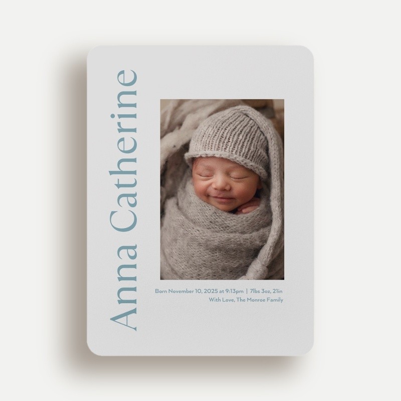 Editorial Debut Birth Announcement
