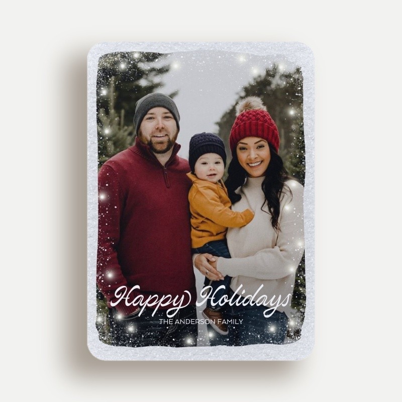 Flurry Border Holiday Card