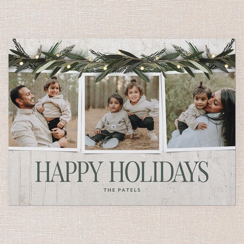 White Botanical Holiday Cards