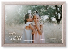 Double Heart Line Art