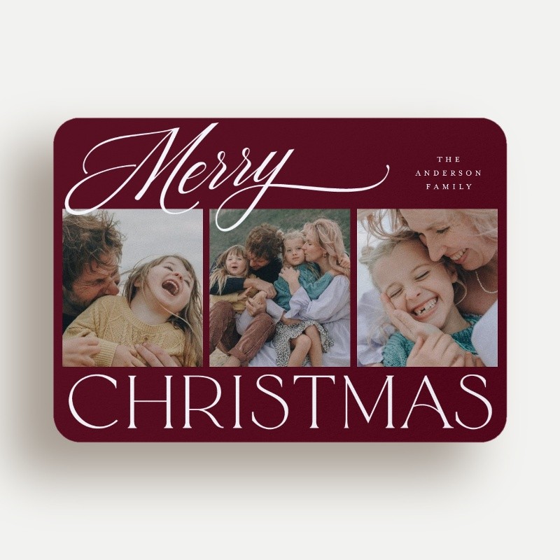 Script Serif Mix Holiday Card