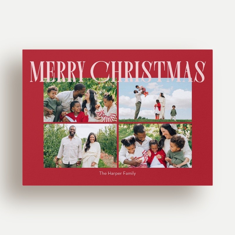 Elegant Serif Holiday Card