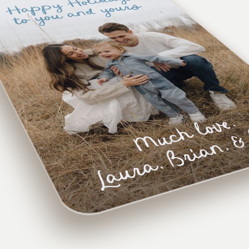 Artistic Script Holiday Card