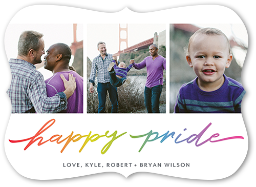 Joyous Pride 5x7 White  Pride Card