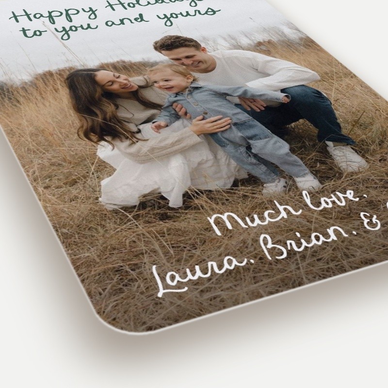 Artistic Script Holiday Card