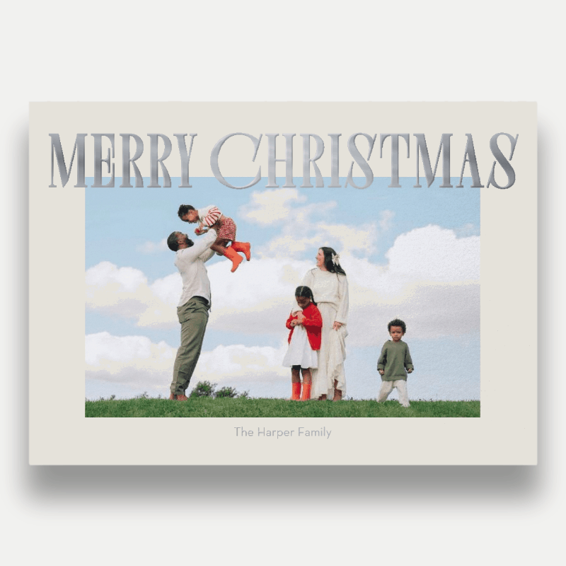Elegant Serif Holiday Card