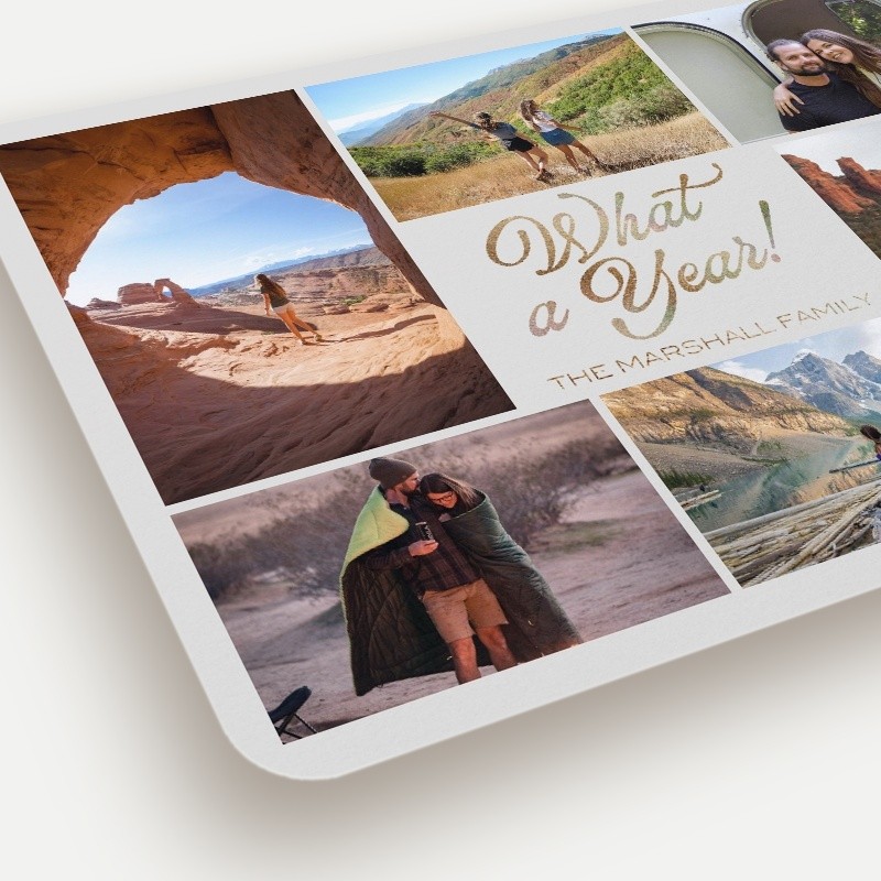 Year Recap New Year's Card
