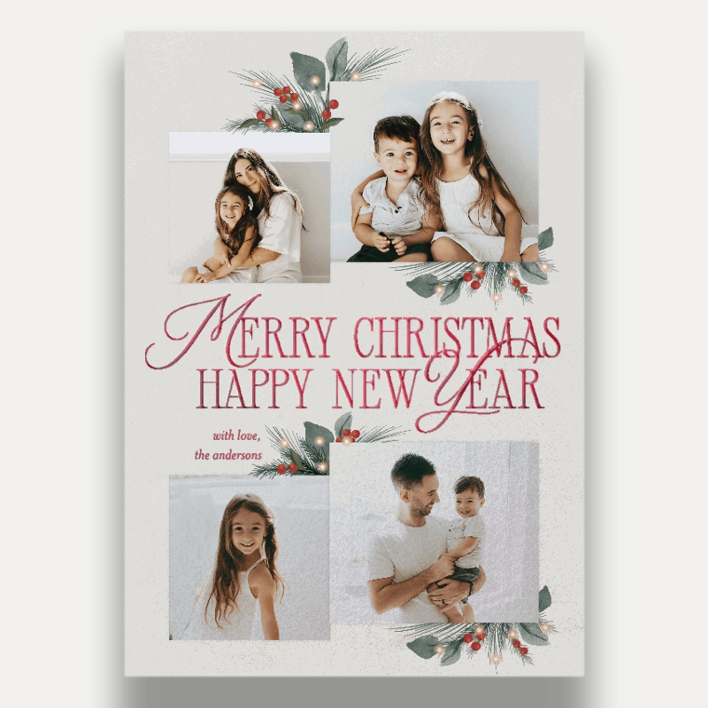 Botanical Sentiment Holiday Card