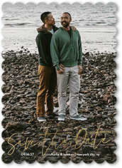 A Sentimental Date 5x7 Foil Stamped