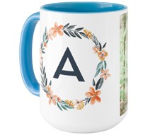 Bright Floral Wreath Monogram