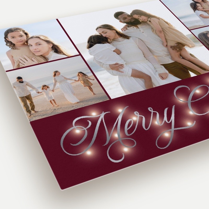 Glowing Flourish Holiday Card