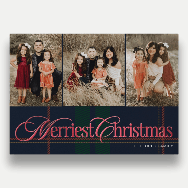 Preppy Plaid Holiday Card