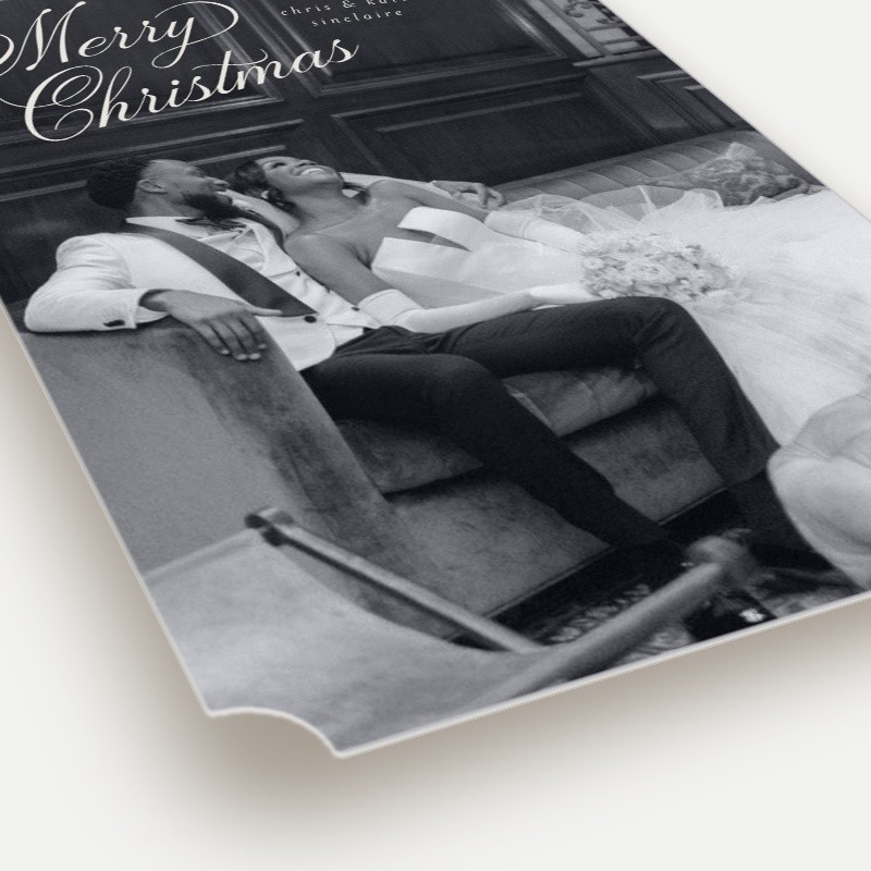 Sweeping Script Holiday Card