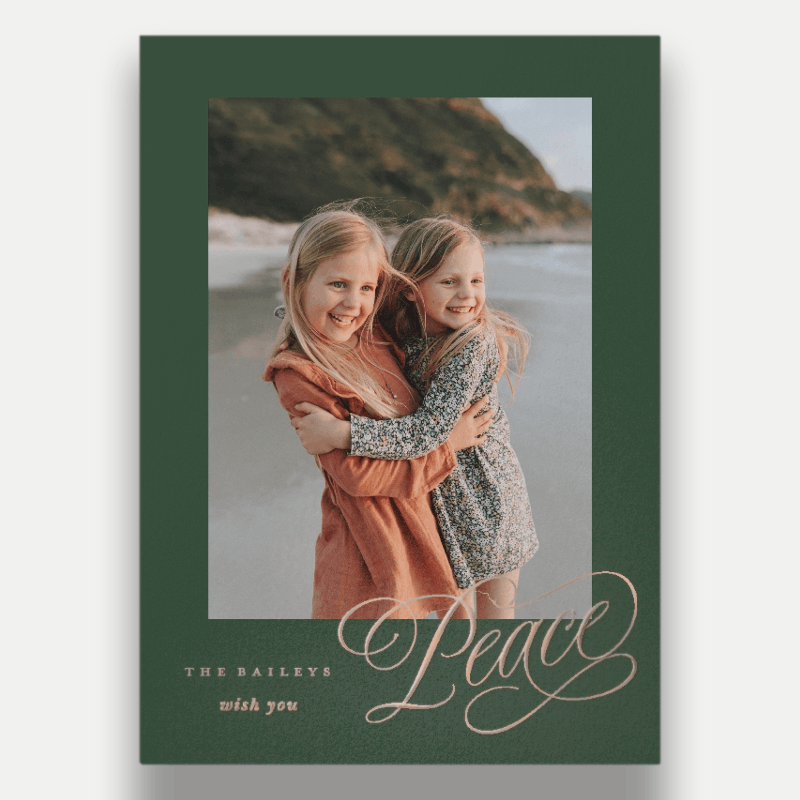 Joy Script Holiday Card