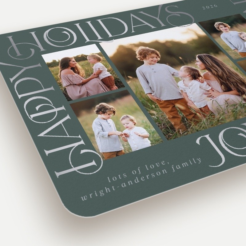 Word Frame Holiday Card