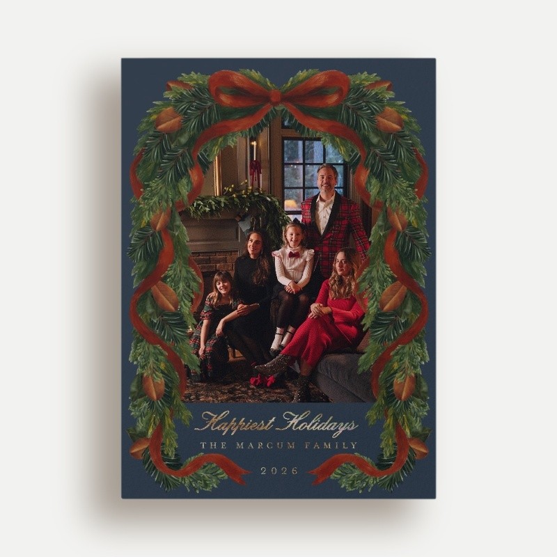 Chris Loves Julia Welcome Home Holiday Card