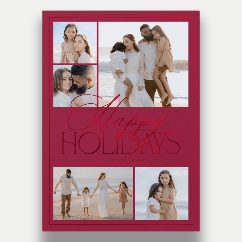 Refined Collage Holiday Card