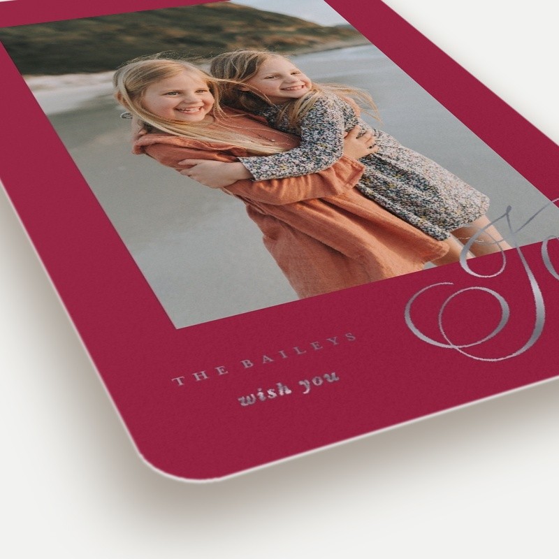 Joy Script Holiday Card