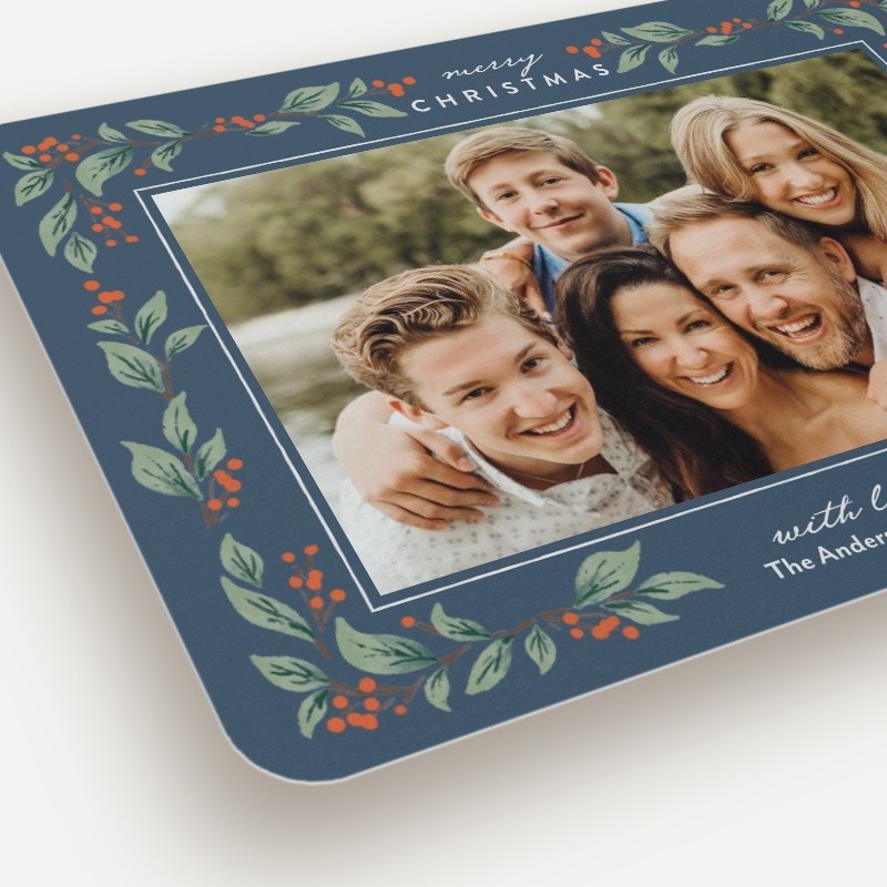 Botanical Border Holiday Card