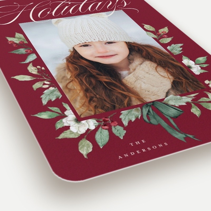 Botanical Bow Holiday Card
