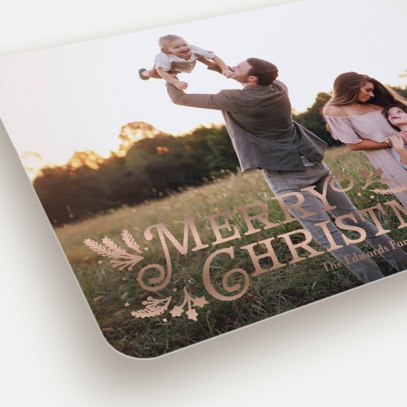 Botanical Swash Holiday Card