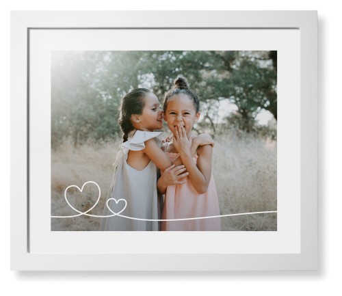 Double Heart Line Art