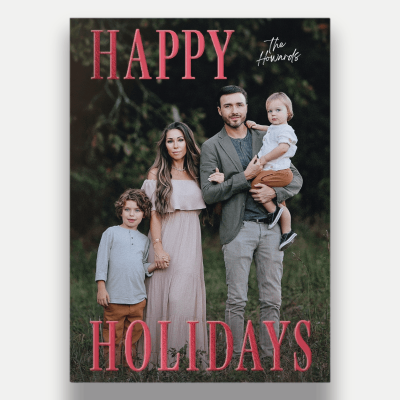 Classic Headline Holiday Card
