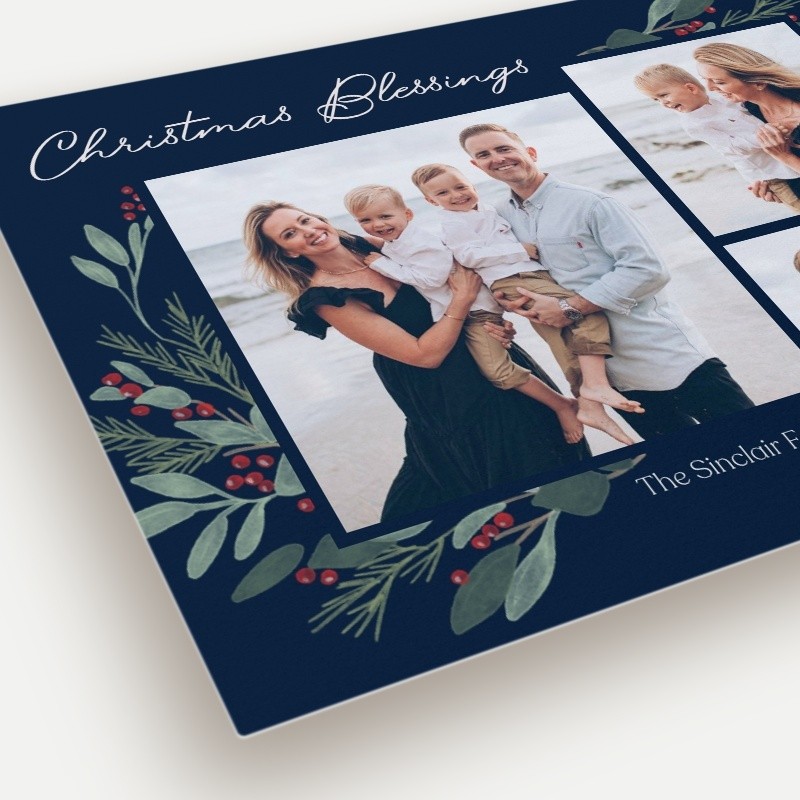 Berry Foliage Holiday Card
