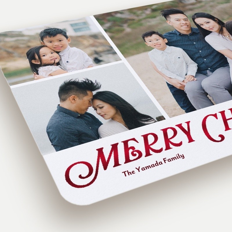 Classic Serif Holiday Card