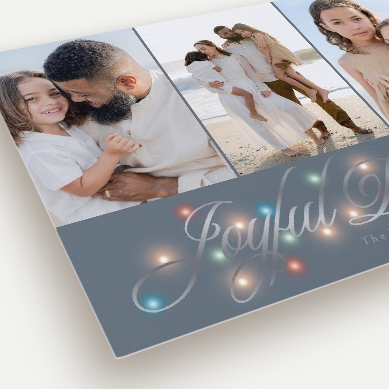 Glowing Flourish Holiday Card
