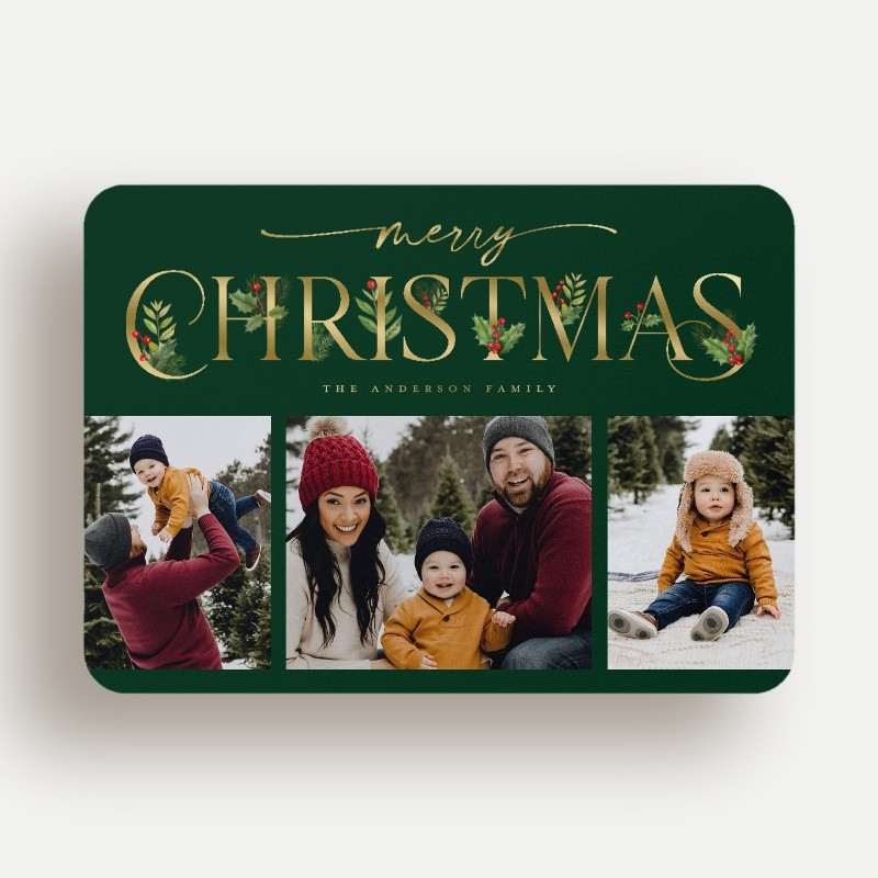 Classic Statement Holiday Card