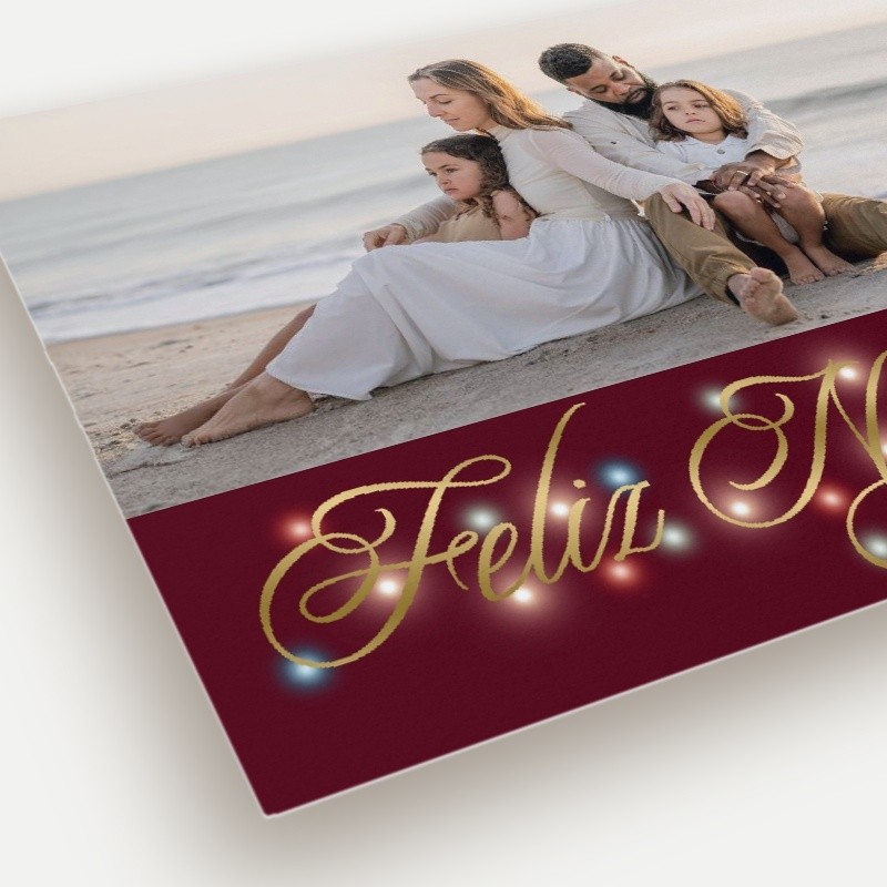 Glowing Flourish Holiday Card